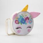 Сумка детская для девочки «Единорог», на молнии, белая