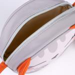 Сумка детская для девочки «Котик», на молнии, серая