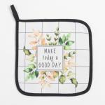 Кухонный набор Flora, варежка-прихватка 20?28 см, прихватка 19?19 см, 100% хлопок