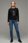 Лонгслив женский оверсайз Ч Арт. 10638