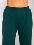 Брюки женские футер 3-х нитка петля "ПАЛАЦЦО" ИЗУМРУД