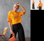 332 Худи женское цвет оранжевый