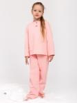 Пижама детская футер начес с брюками "СТЕША" РОЗОВЫЙ