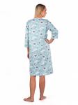 Ночная сорочка женская футер начёс "РАВШАНА" МЯТА