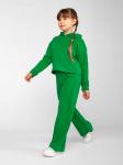 Костюм детский футер 2-х нитка с брюками "КАССИ" ЗЕЛЕНЬ