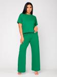 Костюм женский кулирка с брюками "НИКОЛЬ" ИЗУМРУД