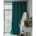 Штора блэкаут портьерная «Этель», размер 250?265 см, цвет изумрудный