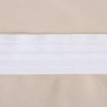 Штора блэкаут портьерная «Этель», 145?265 см, бежевая