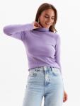 Водолазка женская MINAKU: Basic line, размер 52, лиловая