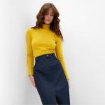 Водолазка женская MINAKU: Basic line, размер 42, цвет горчица