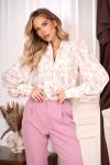 Блуза Open Style 7117 бежево-розовый