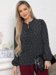 Блуза Анастейша (черная) Б15072-18М