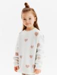 Джемпер для девочки KAFTAN: Love, белый, размер 30 (98-104 см)