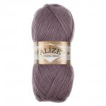 Пряжа Angora gold/Ализе 100г/550м 10 % мохер 10 % шерсть 80 % акрил (312-тёмно-лиловый)