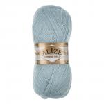 Пряжа Angora gold/Ализе 100г/550м 10 % мохер 10 % шерсть 80 % акрил (514-зимнее небо)