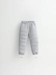 Брюки стеганые детские демисезонные светло-серый