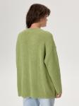 Джемпер вязаный полуфанг фисташка женский