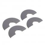 Отражатели для смесителей 2шт., d=24/69мм, составной самоклеящийся, нержавеющая сталь, хром