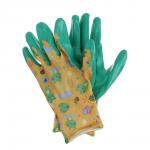 INBLOOM Перчатки садовые, с нитриловым полуобливом, полиэстер, р.6, 20,5см, 27г, разноцветные