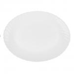 MILLIMI Бьянко Плюс Блюдо овальное 30см опаловое стекло