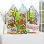 Набор полотенец из рогожки "Околица"