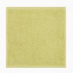 Набор махровых полотенец «Здесь живет счастье» 30?30 см - 3 шт., зелёные