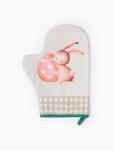 Варежка - прихватка «Этель. Пасхальный кролик», 20?28 см, саржа, 100% хлопок, ватин 250 г/м?