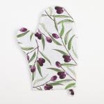 Кухонный набор Доляна Olives: варежка 20?27 см, прихватка 19?19 см, 100% хлопок