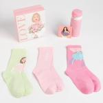 Набор подарочный KAFTAN Love, термос, носки 3 пары, размер 36-39 (23-25 см), открытка