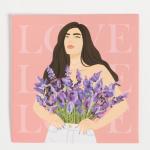 Набор подарочный KAFTAN Love, термос, носки 3 пары, размер 36-39 (23-25 см), открытка