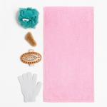 Набор подарочный «Этель. Релакс», полотенце 30?60 см, мочалка, щётка