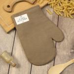 Варежка - прихватка «Этель» ECO, 20?28 см, ватин 250 г/м?, оливковая