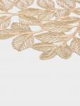 Набор салфеток сервировочных на стол Доляна «Листья», 38?38 см, 4 шт., ПВХ, золотистый