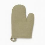 Варежка - прихватка Этель HOME, 26?16 см, 50% хлопок, 50% лен, зелёная