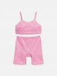 Комплект детский для девочек ((1)топ и (2) шорты) Mohana розовый