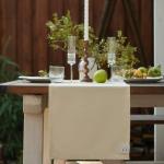 Дорожка на стол «Этель» Home 40?146 см, 100% хлопок, саржа 250 г/м?, молочная