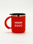 Термокружка «Мама босс», 450 мл, сохраняет тепло 2 ч, красная