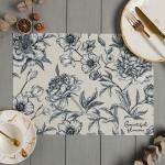 Салфетка на стол Доляна Beautiful flowers, 40?29 см, ПВХ