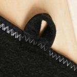 Коврик - сидушка для бани и сауны, 43?34 см, шерсть 30%, полиэфир 70%, тёмный, «Добропаровъ»