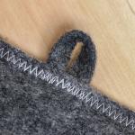 Коврик - сидушка для бани и сауны, 43?34 см, шерсть 30%, полиэфир 70%, тёмный, «Добропаровъ»