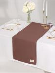 Дорожка на стол «Этель» Kitchen 40?150 см, 100% хлопок, саржа 220 г/м?, коричневая