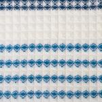 Полотенце банное вафельное «Этель» Waffle 70?140 см, 100% хлопок, 280 г/м?, коричневый/голубой