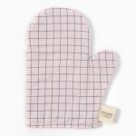 Варежка - прихватка «Этель. Клетка», 20?28 см, сатин 110 г/м?