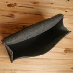 Банный портфель, полиэфир 70%, шерсть 30%, серый, Добропаровъ