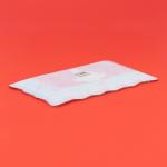 Блюдо Доляна «Счастливого Нового года», 25?15 см, стекло, красное