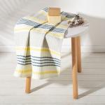 Полотенце банное вафельное «Этель» Waffle, 70?140 см, 100% хлопок, 280 г/м?, жёлто-синее