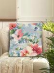 Акварель Пионы Наволочка 45х45 см обр.стор.гобелен полосы 2621585 двусторонняя
