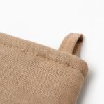 Варежка - прихватка «Этель» ECO, 20?28 см, 70% хлопок, 30% лён, ватин 250 г/м?, бежевая