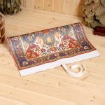 Коврик - лежак для бани и сауны с принтом «Ретро 2», 150?50 см, полиэфир