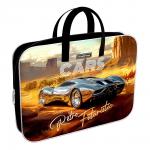 Папка текстильная на молнии ErichKrause с ручками Retro Cars, A4+